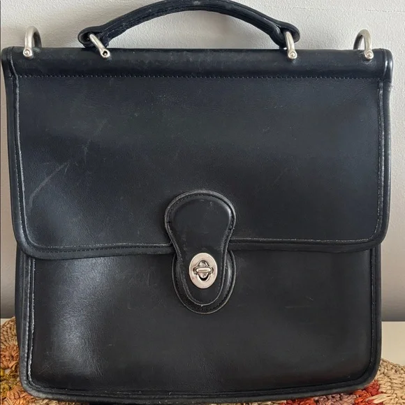 VTG Coach • genuine leather crossbody bag - Picture 6 of 10